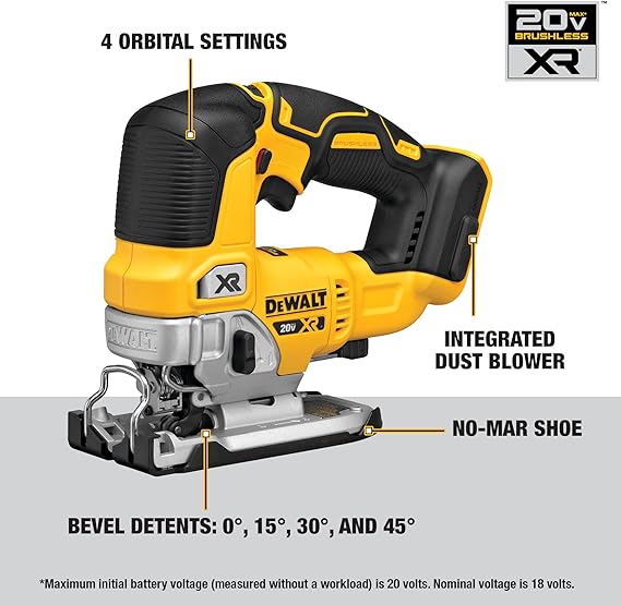 DEWALT 20V MAX XR CORDLESS JIGSAW DEWALT 20V MAX XR CORDLESS JIGSAW